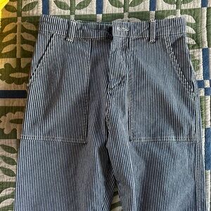 Mini Boden hickory striped jeans 12 years
